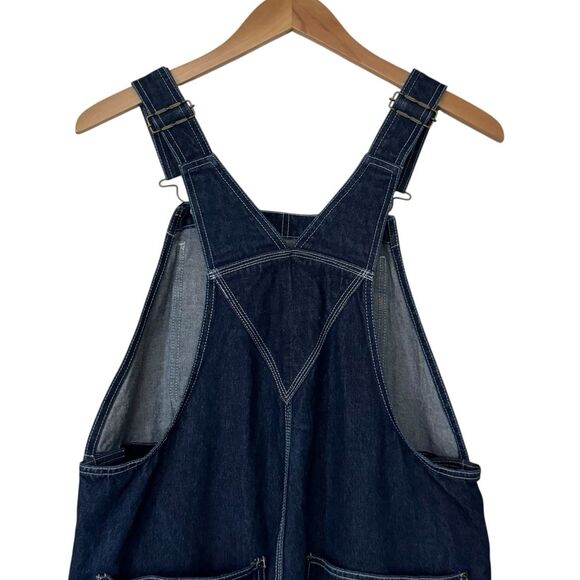 Gravel Gear Mens Size 38x32 Blue Denim Bib Overalls Carpenter Workwear Cotton - Picture 10 of 16